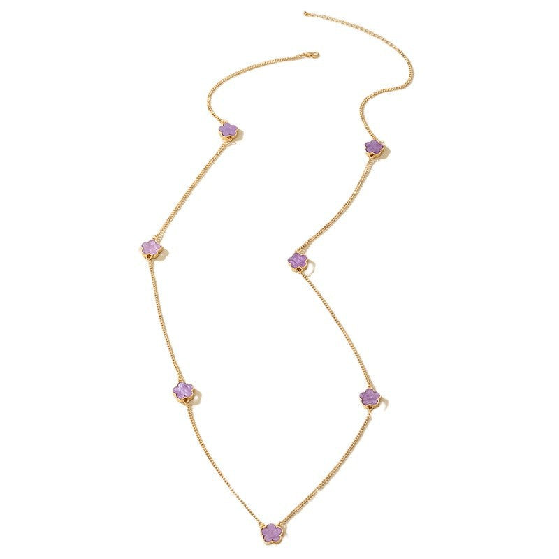 Women's Long Pendant Necklace – product view 5