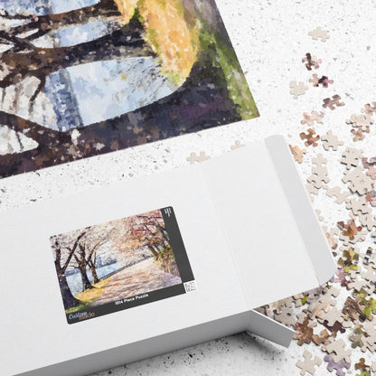 Cherry Blossom Path Spring Jigsaw Puzzle — alternate puzzle product image 15
