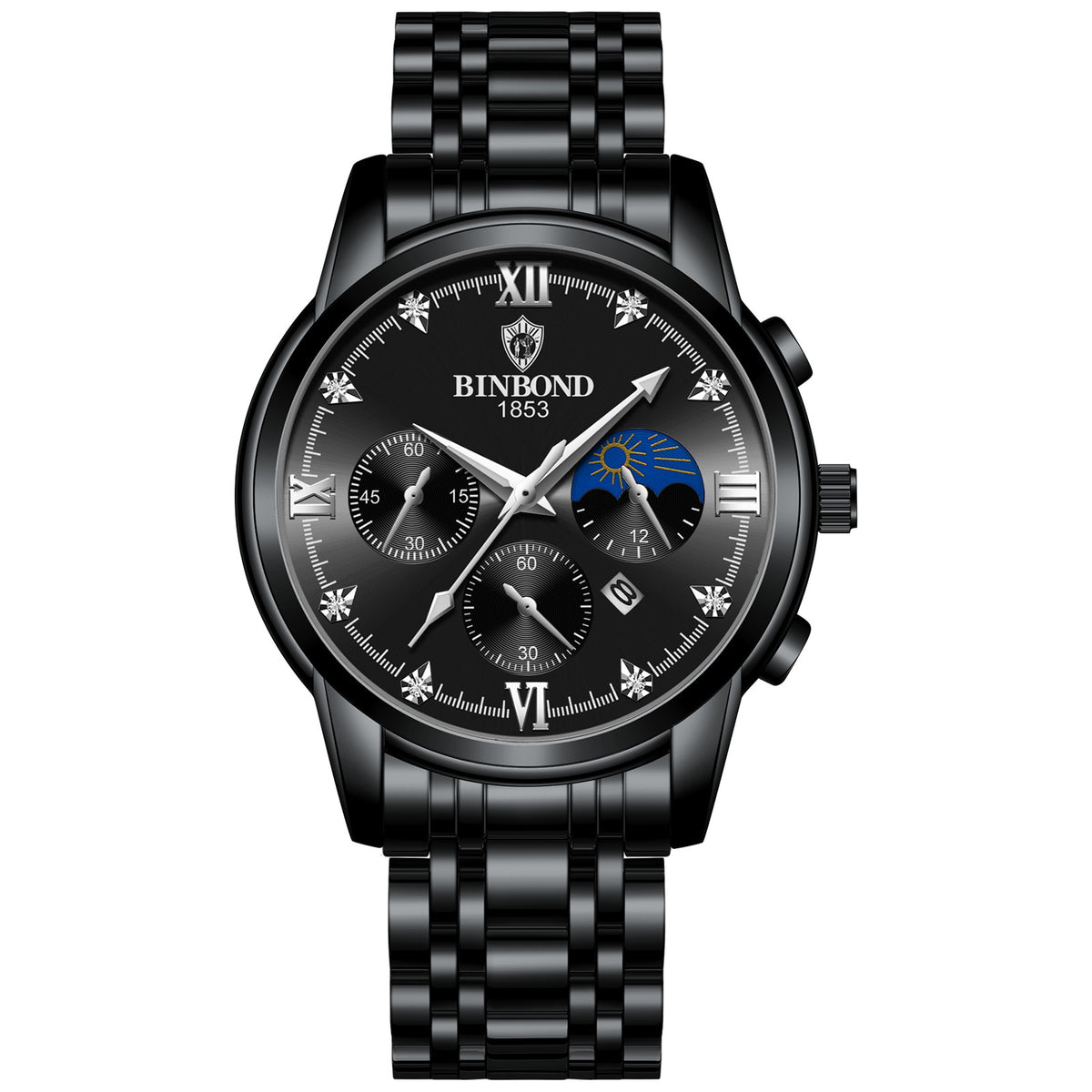 30m Waterproof Luminous Quartz Watch – Genuine Leather