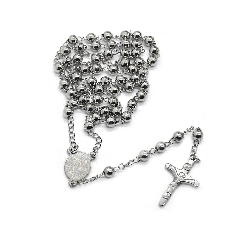 Wide Cross Chain Necklace – product view 11