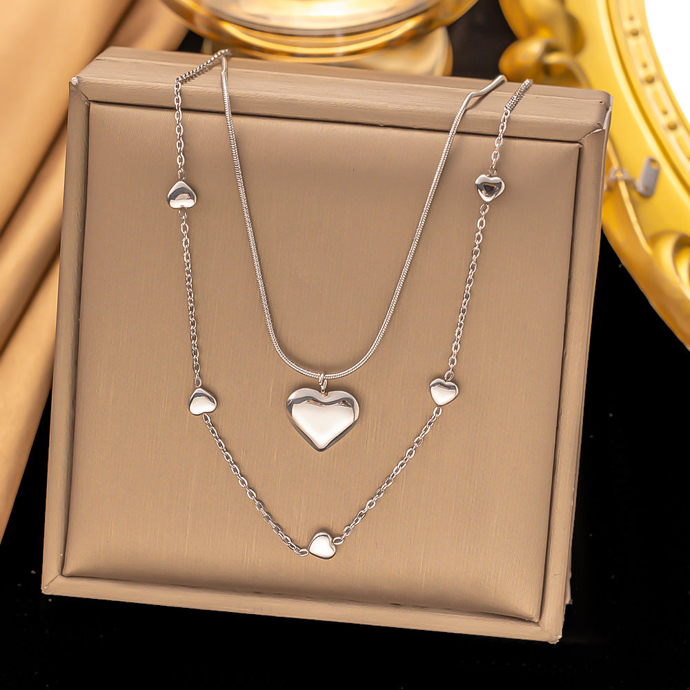 Women's Titanium Steel Heart Necklace – product view 27