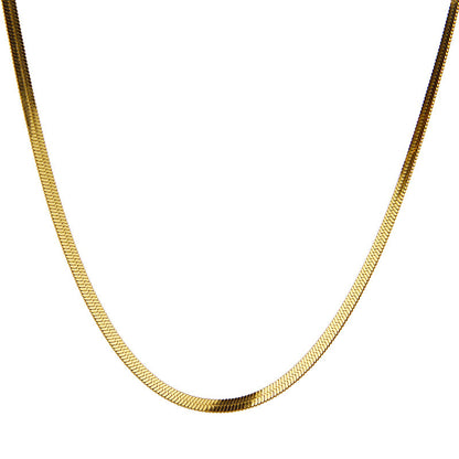 Titanium Steel Snake Bone Chain Necklace – product view 4