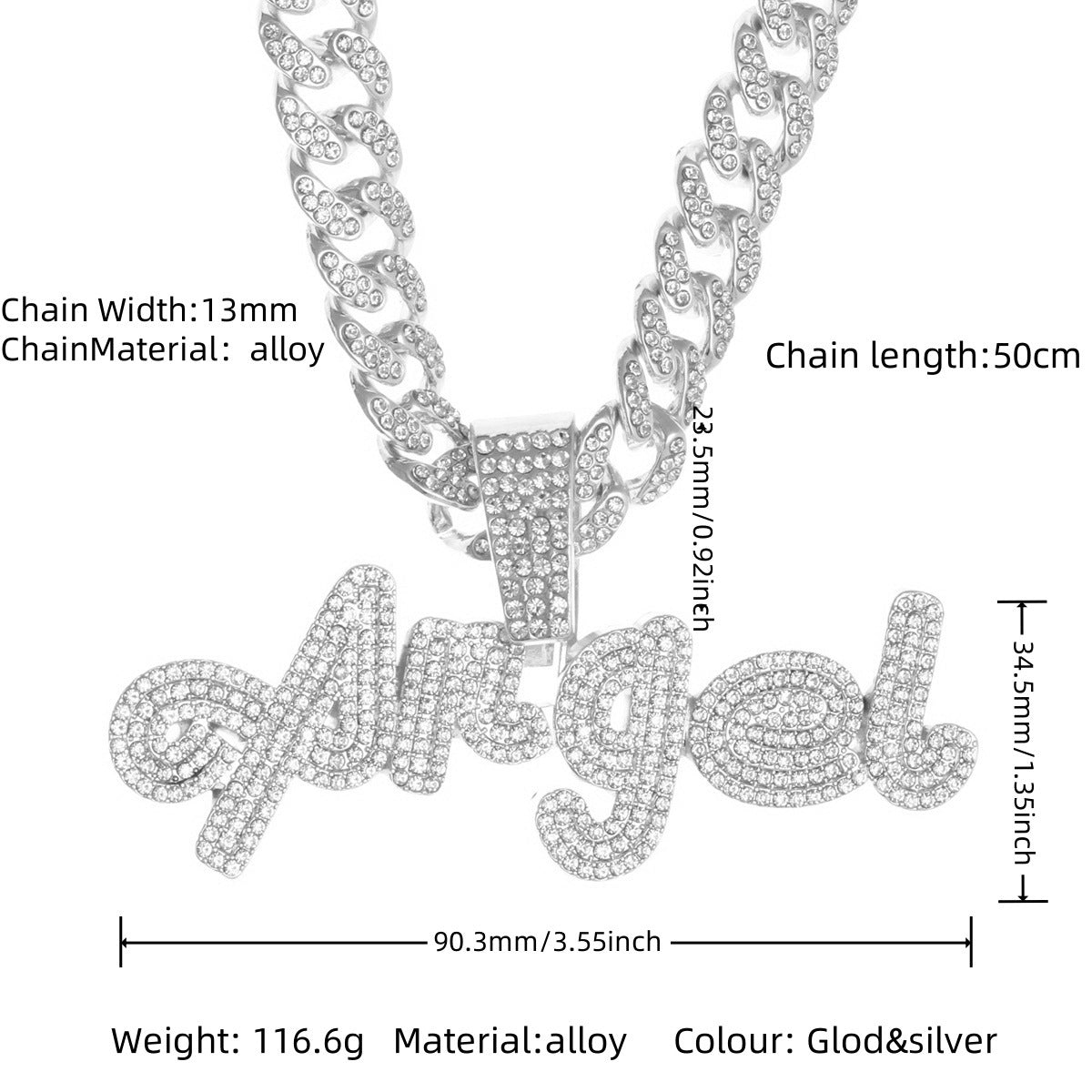 Cuban Chain Necklace Pendant – product view 21