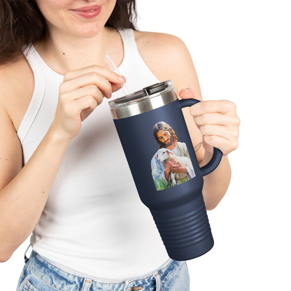 Jesus Holding Lamb 40oz Insulated Travel Tumbler — alternate tumbler product image 23