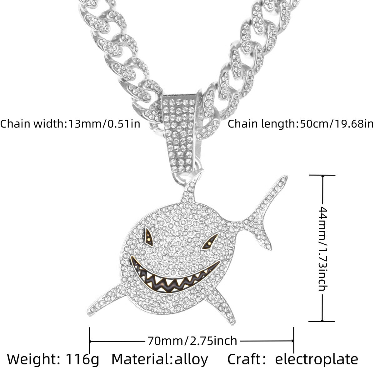 Cuban Chain Necklace Pendant – product view 23