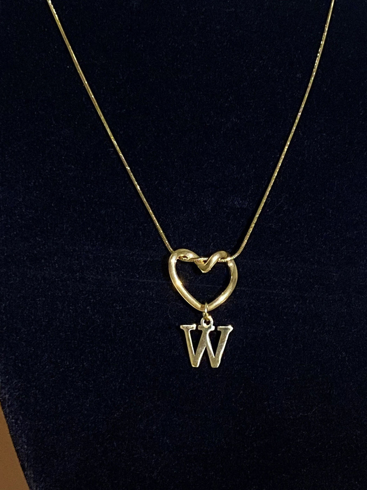 Alphabet Heart Pendant Necklace – product view 28
