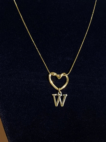 Alphabet Heart Pendant Necklace – product view 28