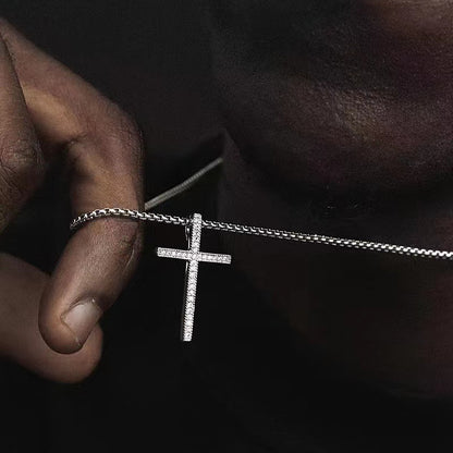 Crystal Cross Pendant Necklace – product view 1