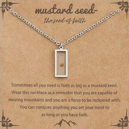 Oval Inspirational Necklace – product view 9