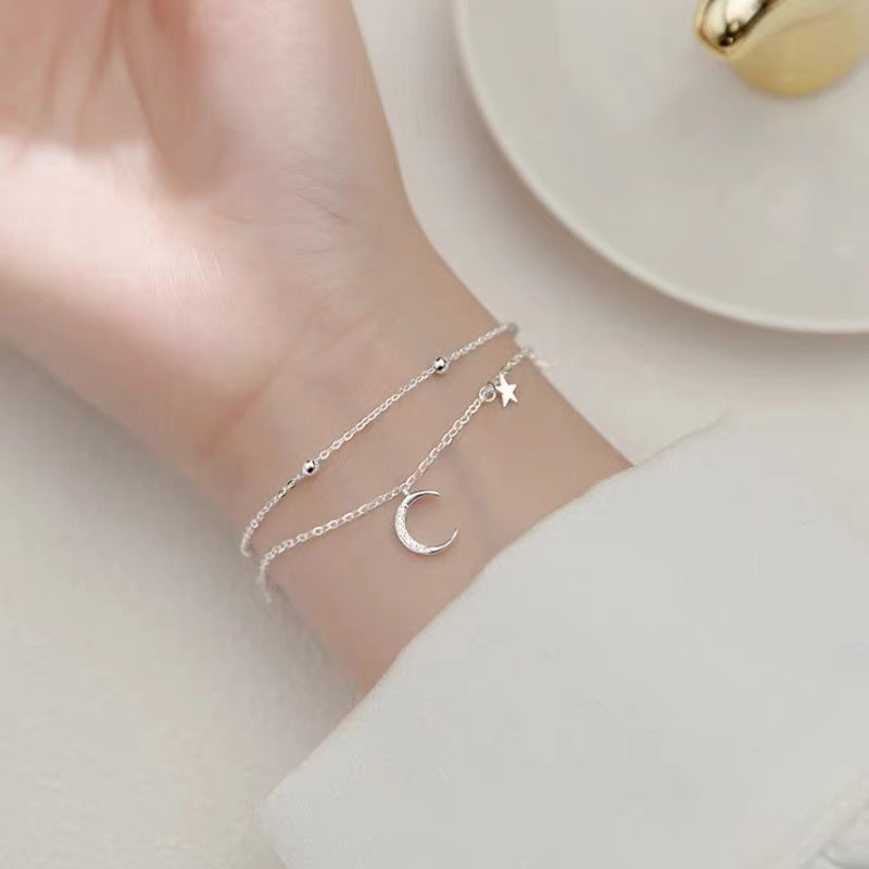 Double Layer Star Moon Bracelet – product view 6