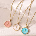 Irregular Round Cross Pendant Necklace