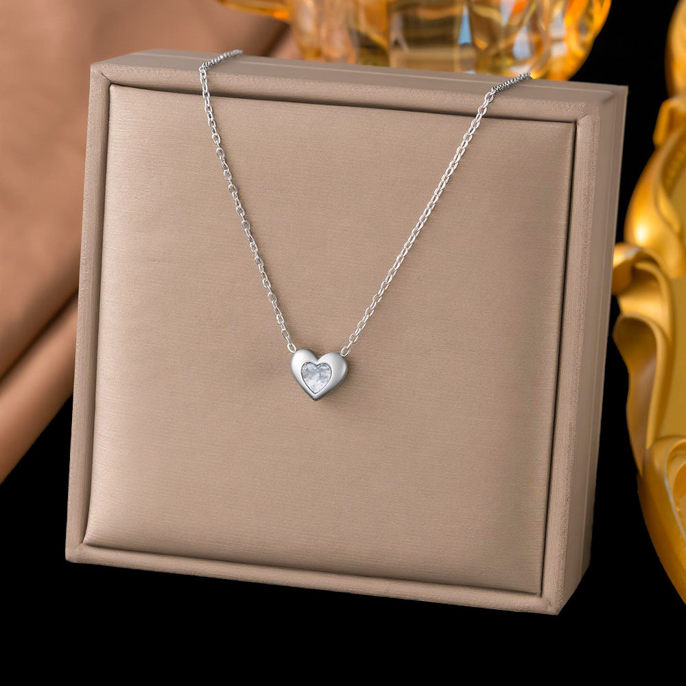Women's Titanium Steel Heart Necklace – product view 64