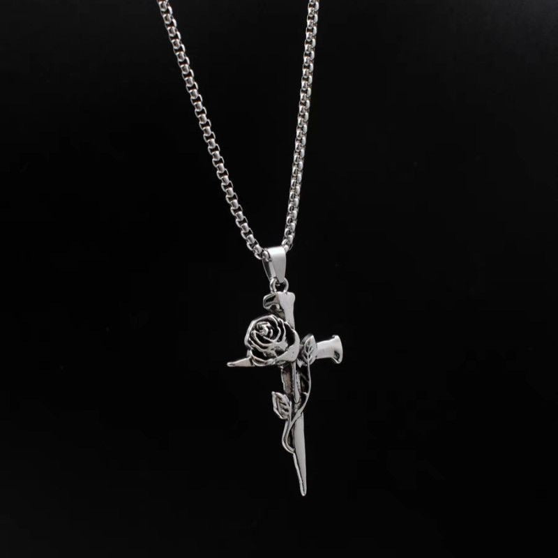 Chinese-style Cross Pendant Necklace – product view 13