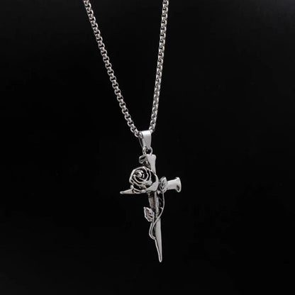 Chinese-style Cross Pendant Necklace – product view 13