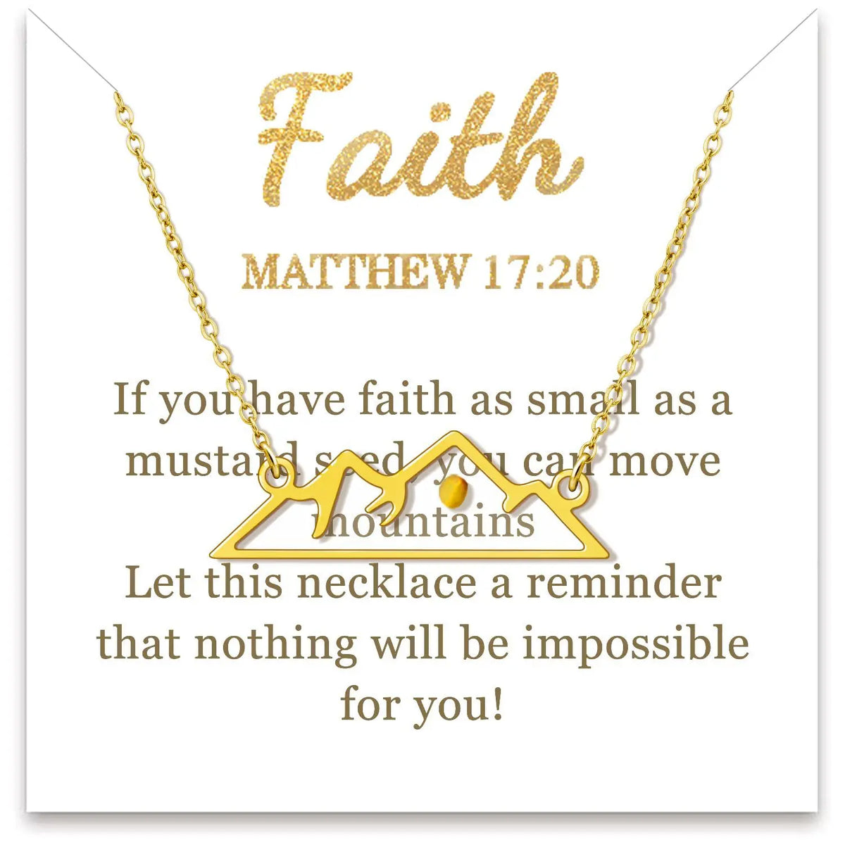 Oval Inspirational Necklace – product view 14