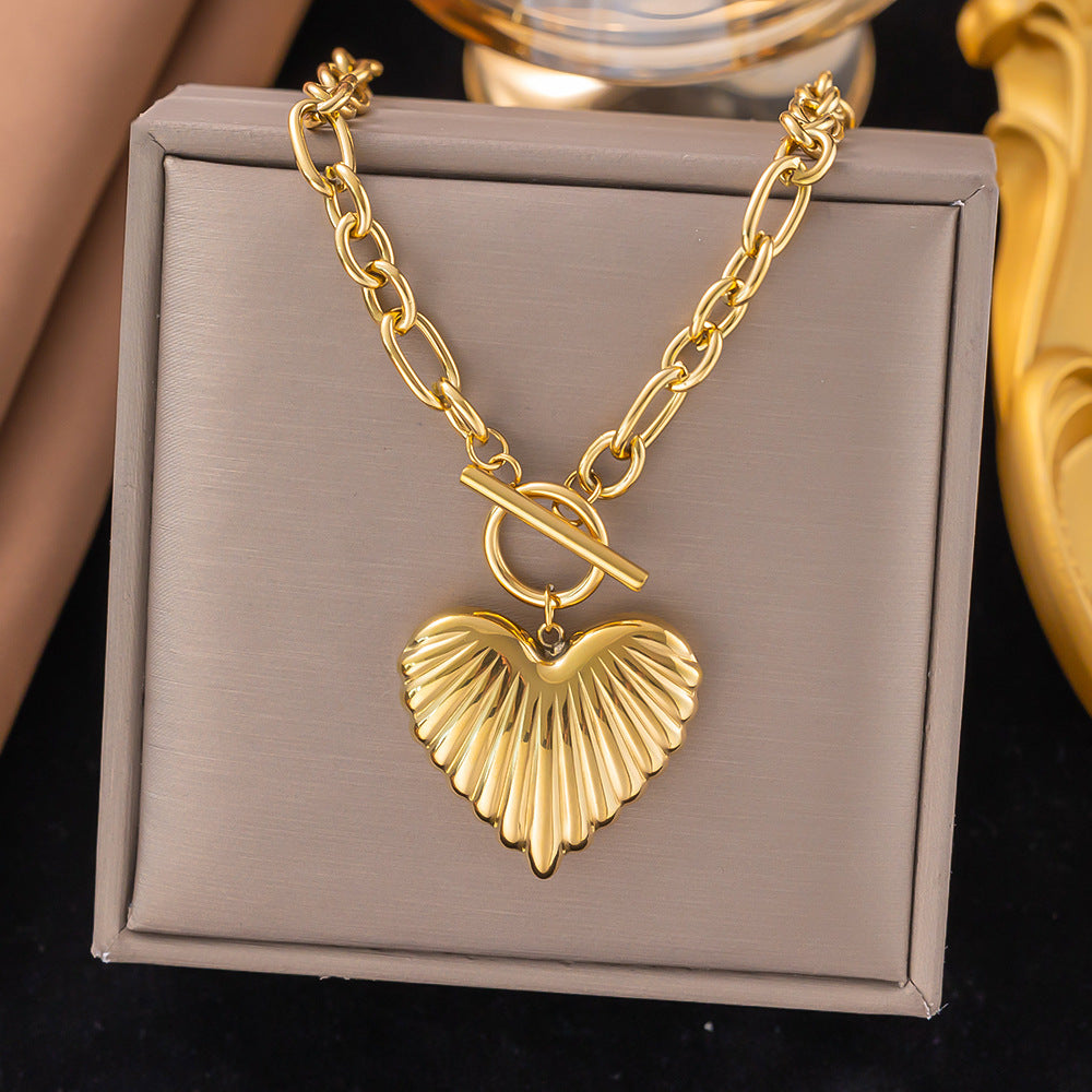 Women's Titanium Steel Heart Necklace – product view 71
