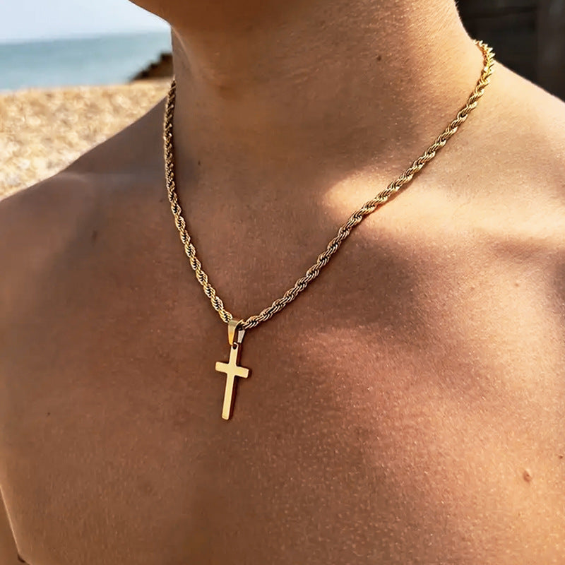 Titanium Steel Necklace – product view 1