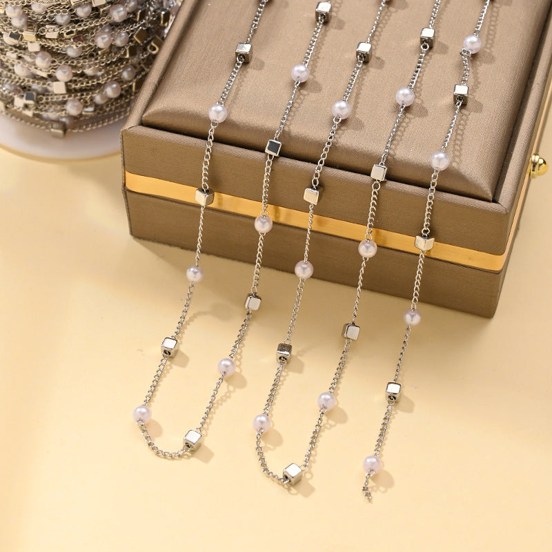 Imitation Pearl Chain Necklace – product view 31