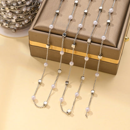 Imitation Pearl Chain Necklace – product view 31