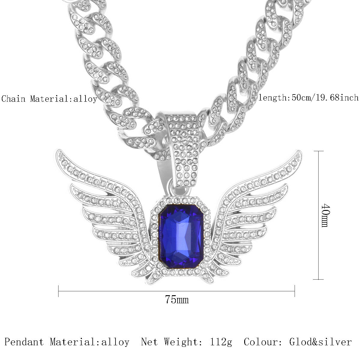 Cuban Chain Necklace Pendant – product view 65