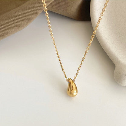 Minimalist Titanium Steel Clavicle Necklace – product view 7
