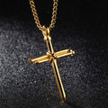 Retro Cross Titanium Steel Necklace