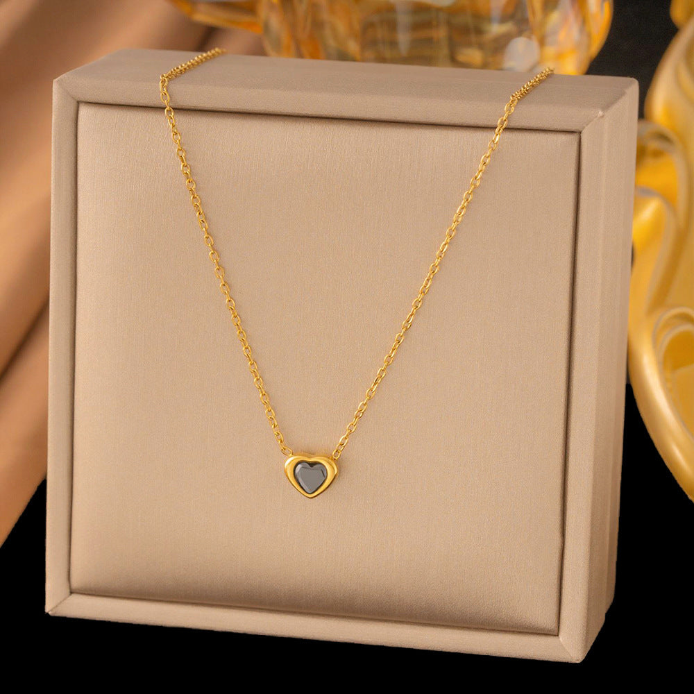 Women's Titanium Steel Heart Necklace – product view 80