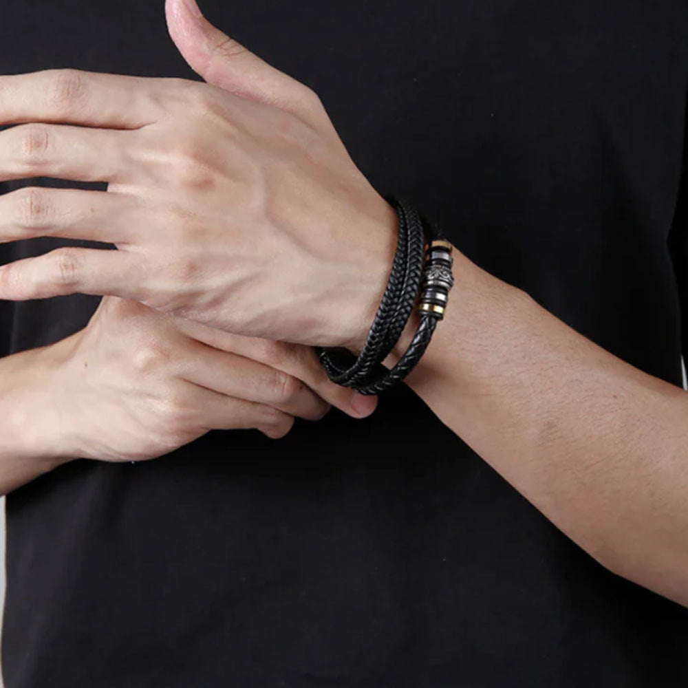 Multi-layer Leather Bracelet – product view 5