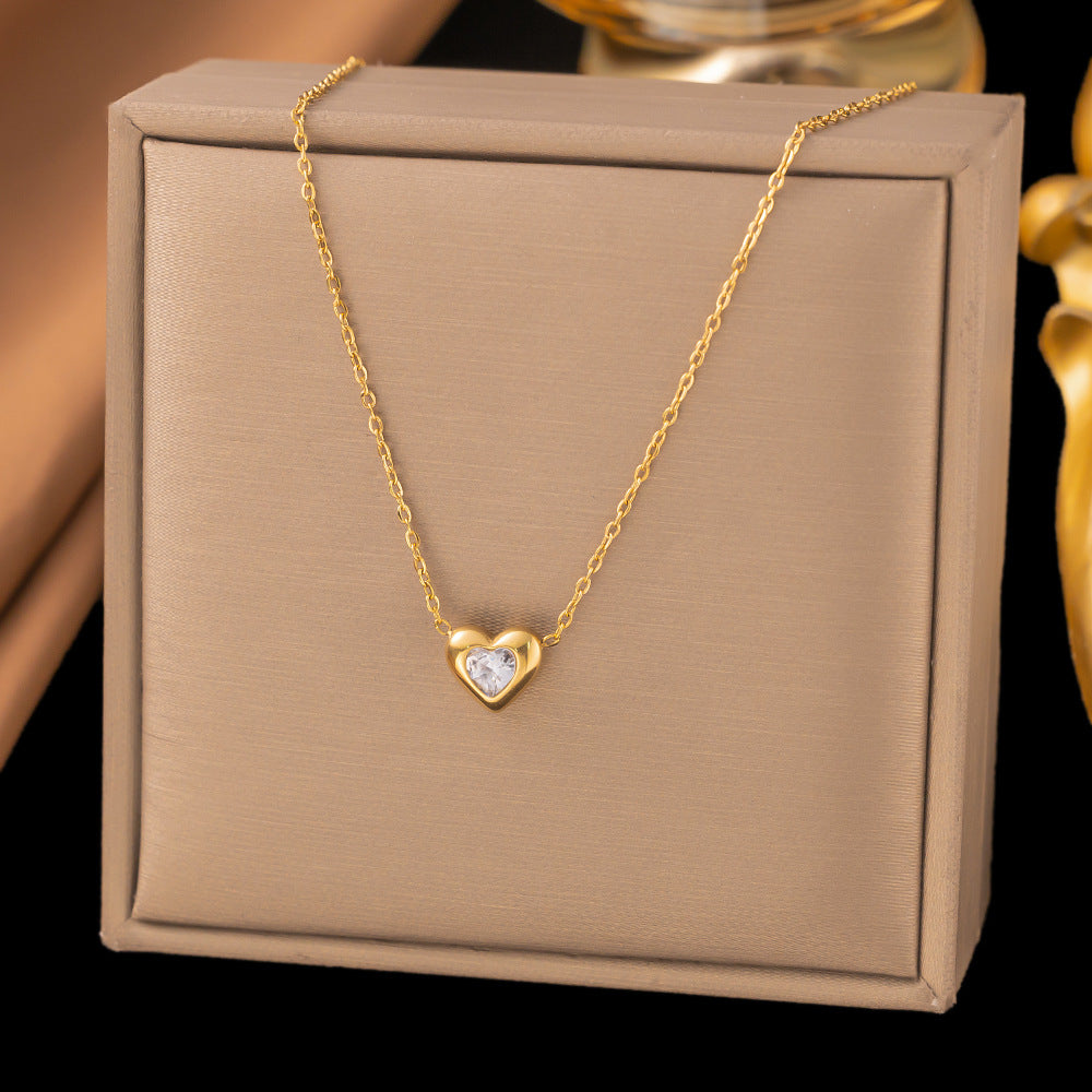 Women's Titanium Steel Heart Necklace – product view 63