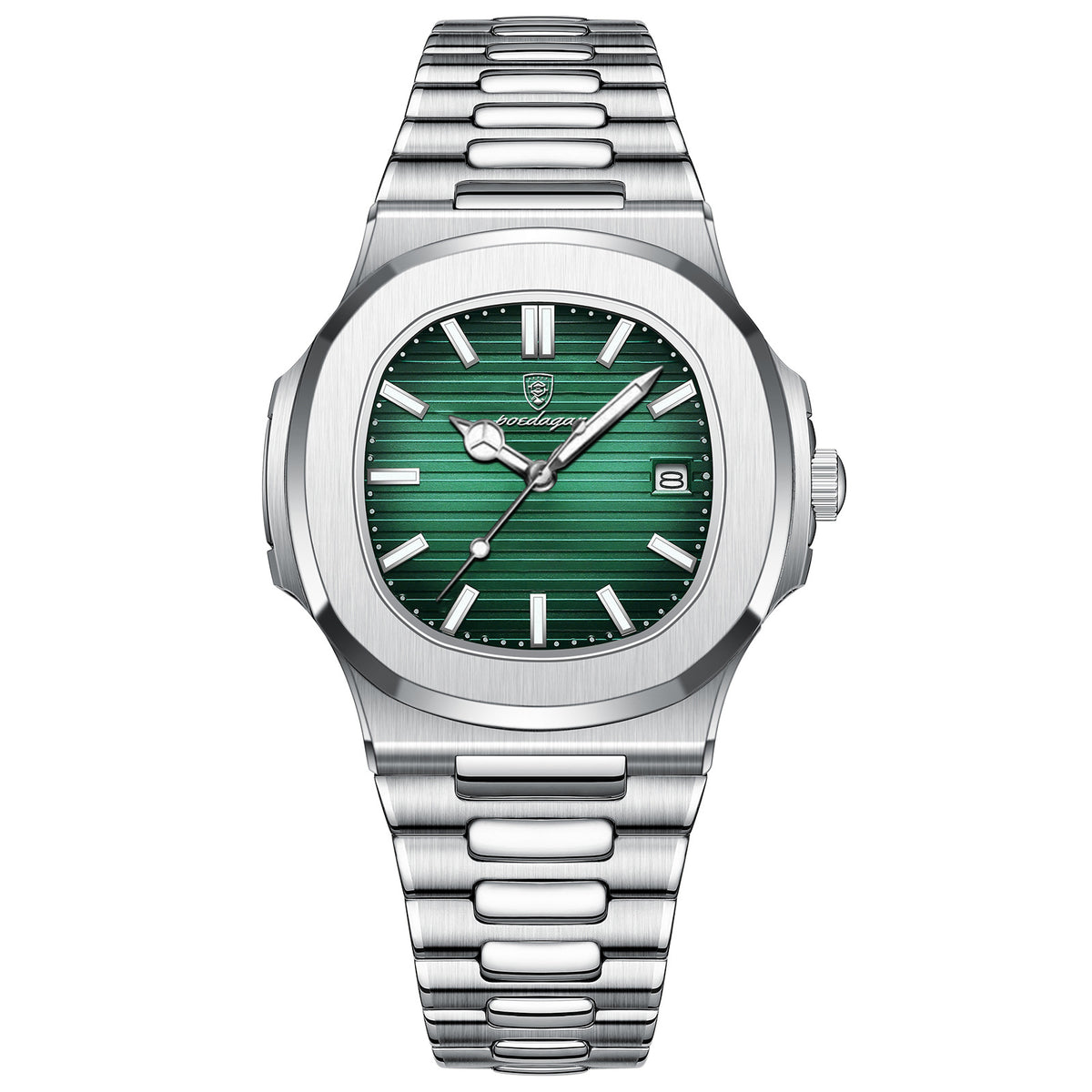 50m Waterproof Luminous Quartz Watch – Stainless Steel