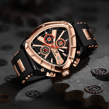Polygonal Luminous Calendar Watch – product view 4