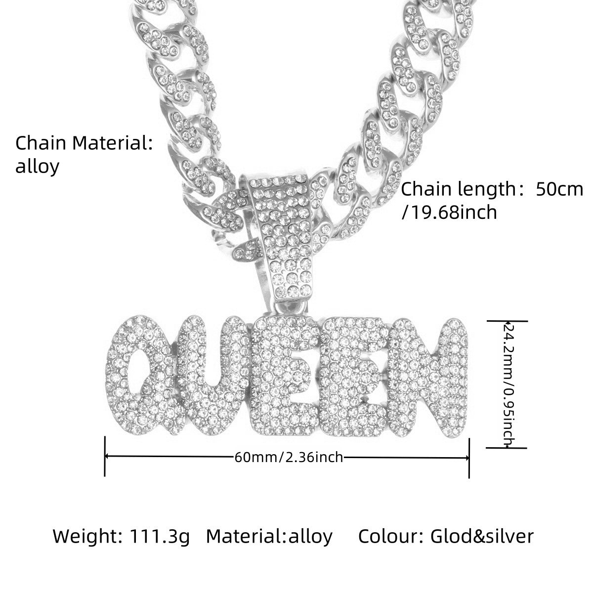 Cuban Chain Necklace Pendant – product view 15