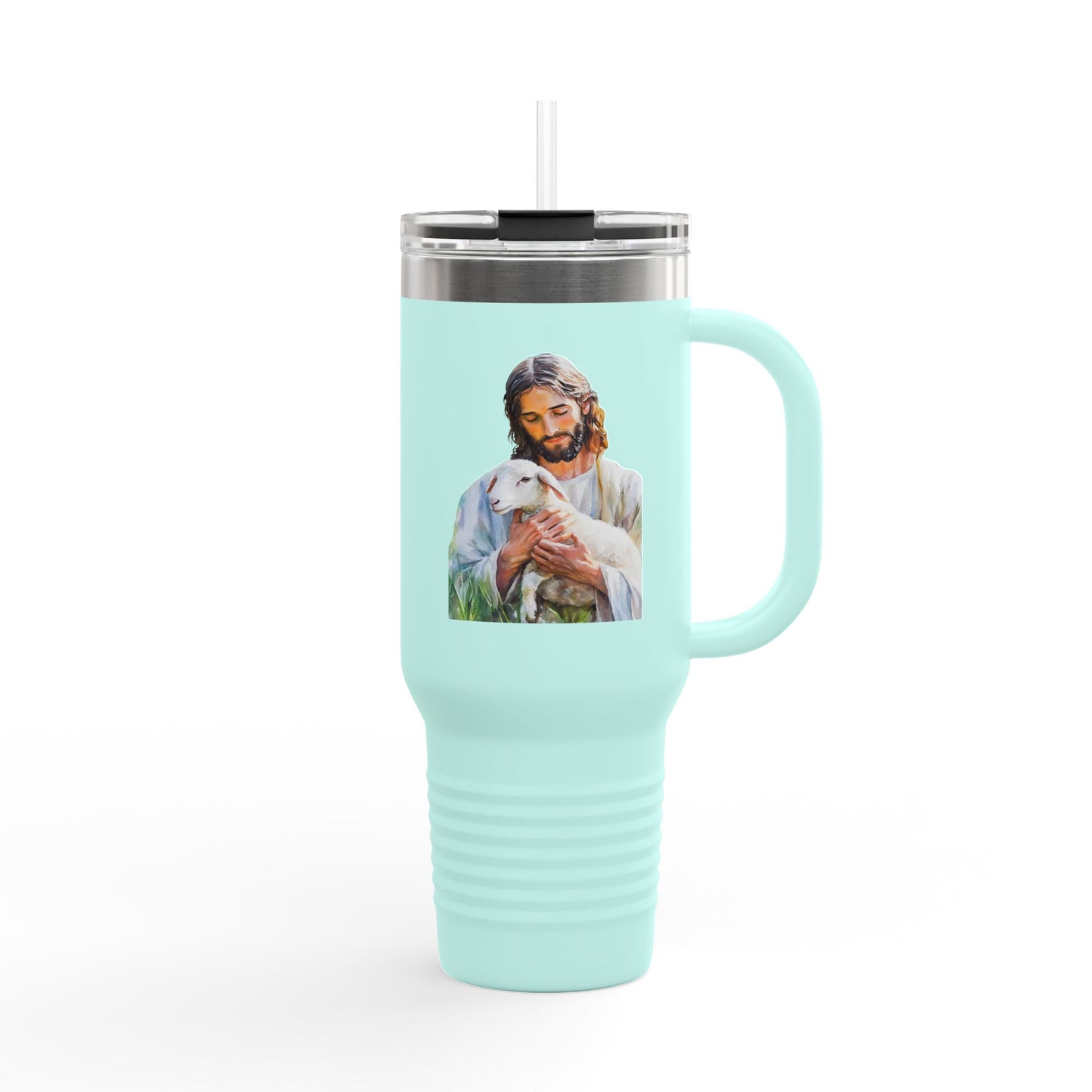 Jesus Holding Lamb travel mug | 40oz insulated tumbler