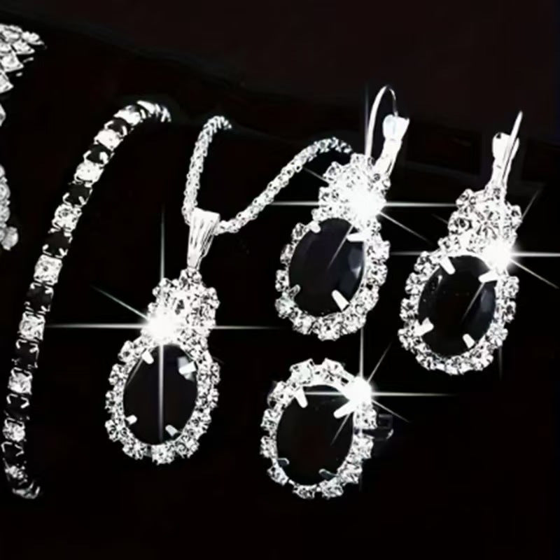 Crystal-Accent Jewelry Set – product view 5