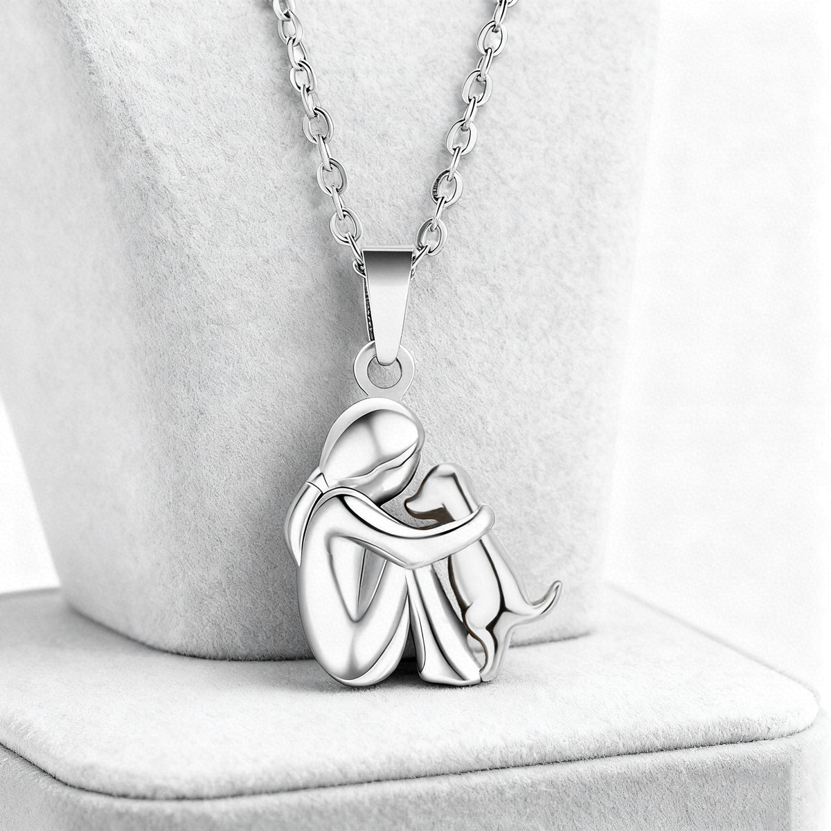 Simple Dress Women's Personalized Necklace – product view 6