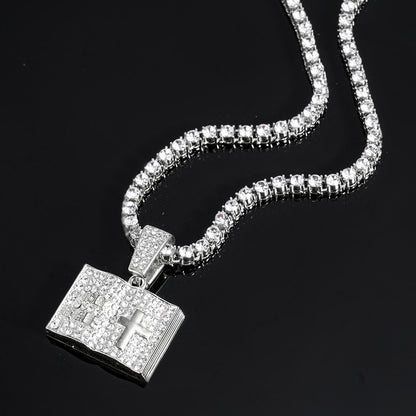 Men's Magic Book Cross Pendant – product view 16