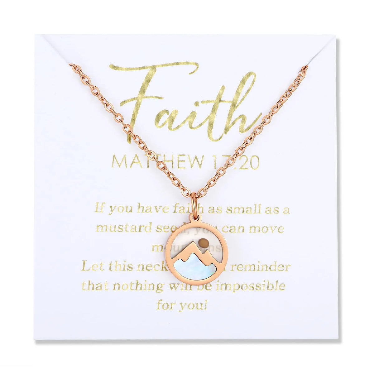 Oval Inspirational Necklace – product view 24