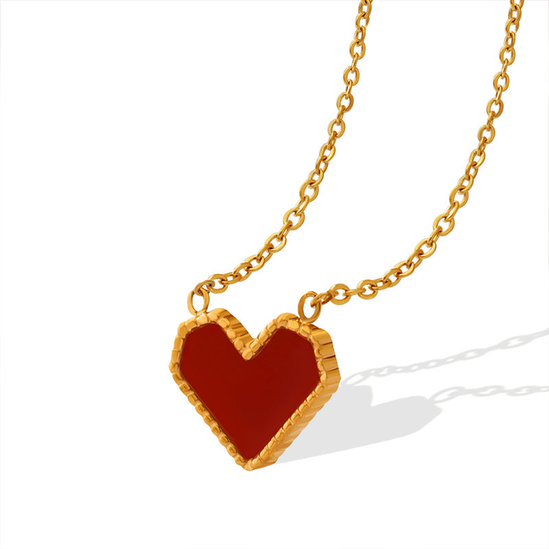Love Heart Collar Necklace – product view 2