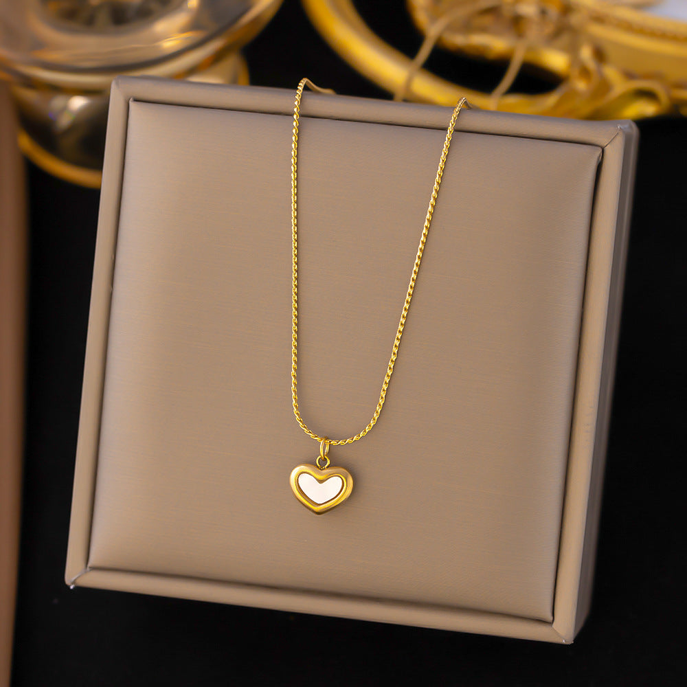 Women's Titanium Steel Heart Necklace – product view 12