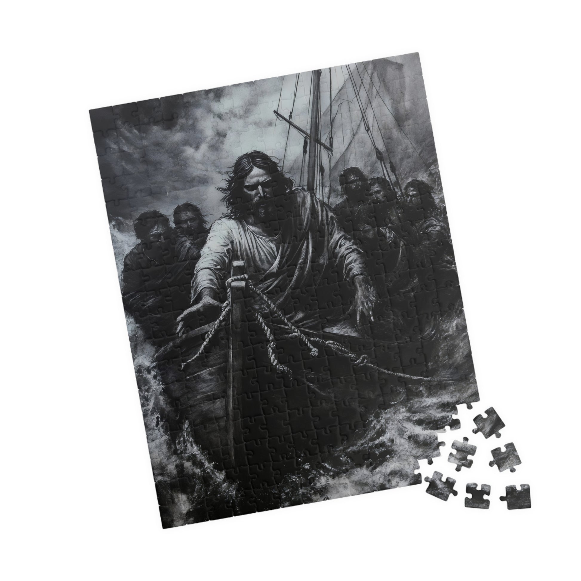 Jesus Walking on Water Religious Faith Jigsaw Puzzle — alternate puzzle product image 11