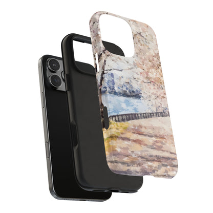 Abstract art phone case with pastel colors for Christian inspired home decor