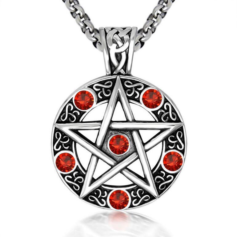Colour-Accent Titanium Steel Cross Necklace – product view 8