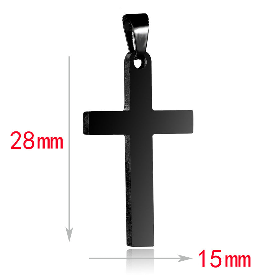 Stainless Steel Cross Pendant Necklace – product view 21