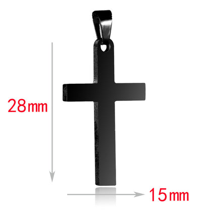 Stainless Steel Cross Pendant Necklace – product view 21