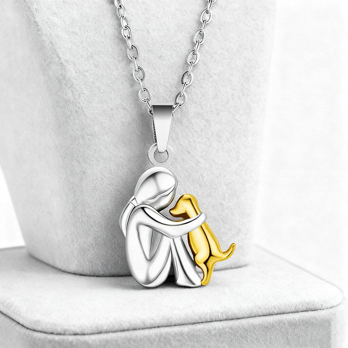 Simple Dress Women's Personalized Necklace – product view 4