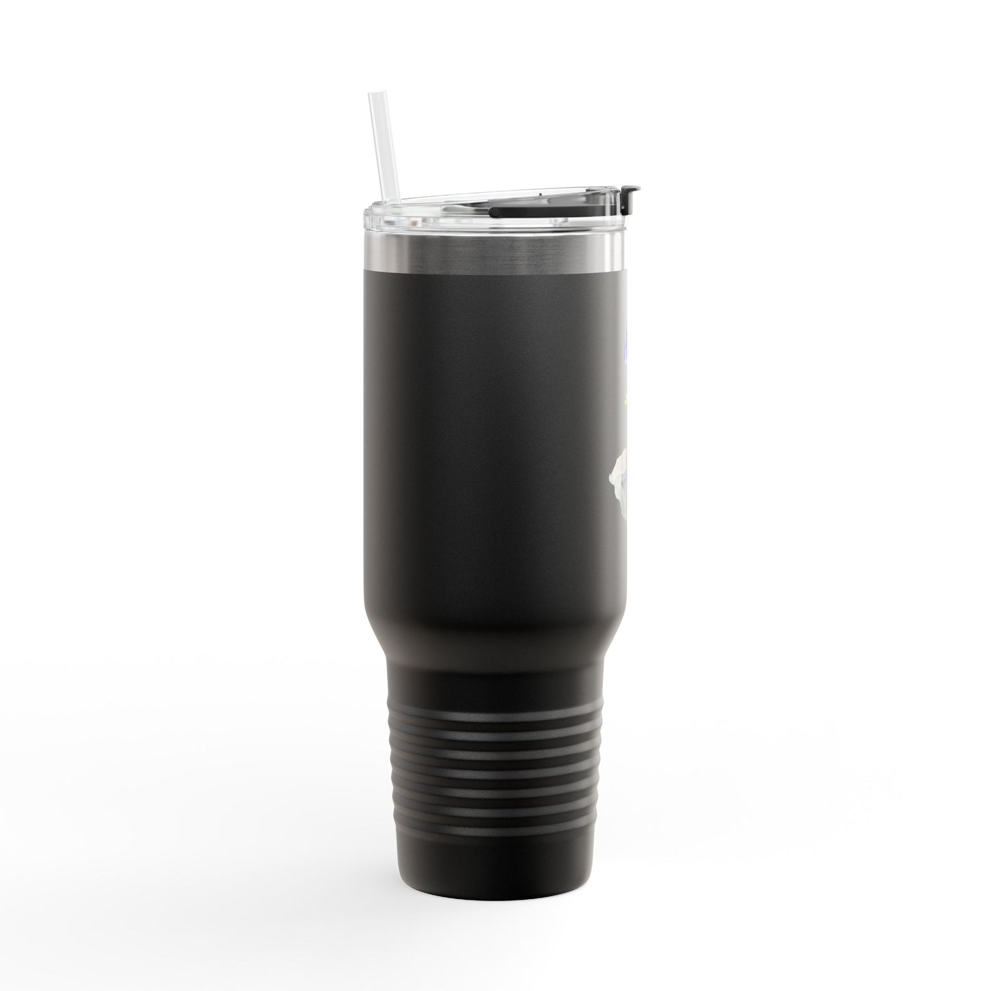 Broken Pot with Purple Pansy 40oz Travel Mug | Insulated Tumbler