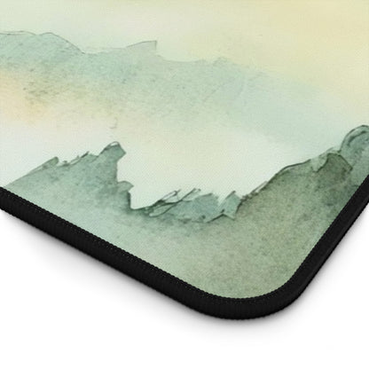 Sunset Mist Mountain Watercolor Desk Mat — alternate desk mat product image 10