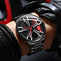 Rotating hub nightlight watch
