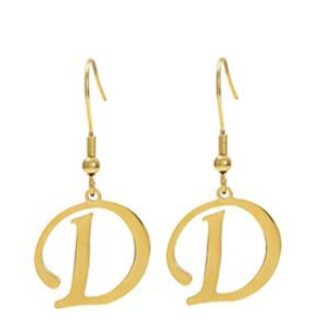 Personalized Initial Letter Earrings – product view 8