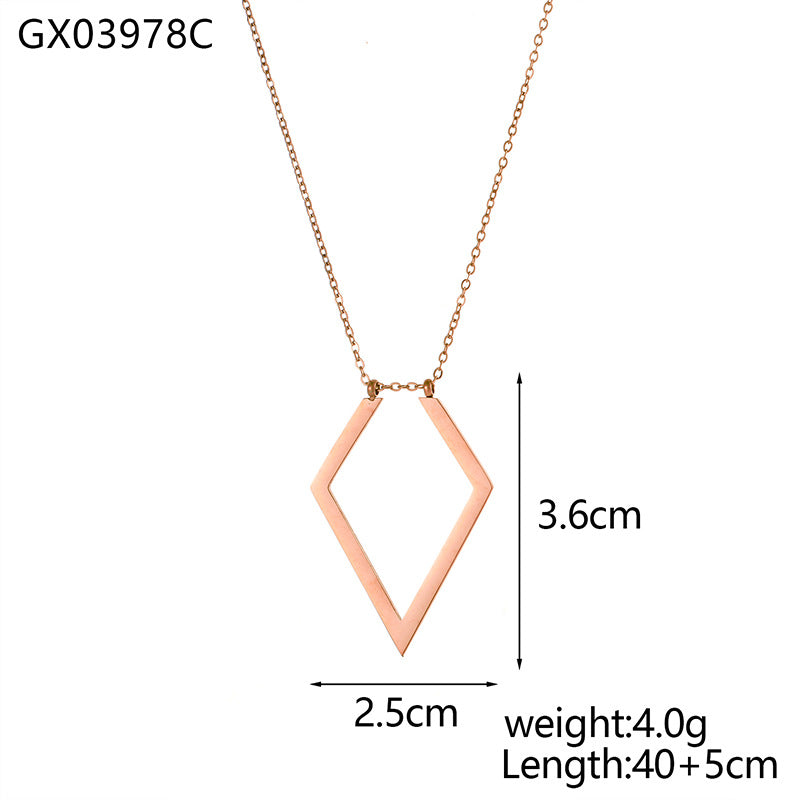 Titanium Steel Ring-Holder Necklace – product view 5